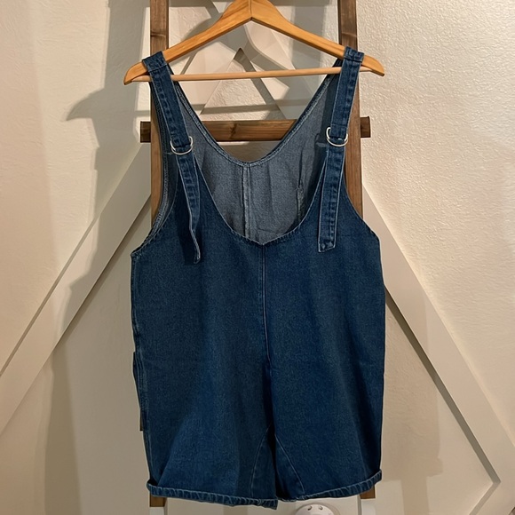 Free People Look a like denim romper - Picture 4 of 6